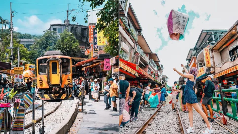Thả đèn trời tại Làng cổ Thập Phần