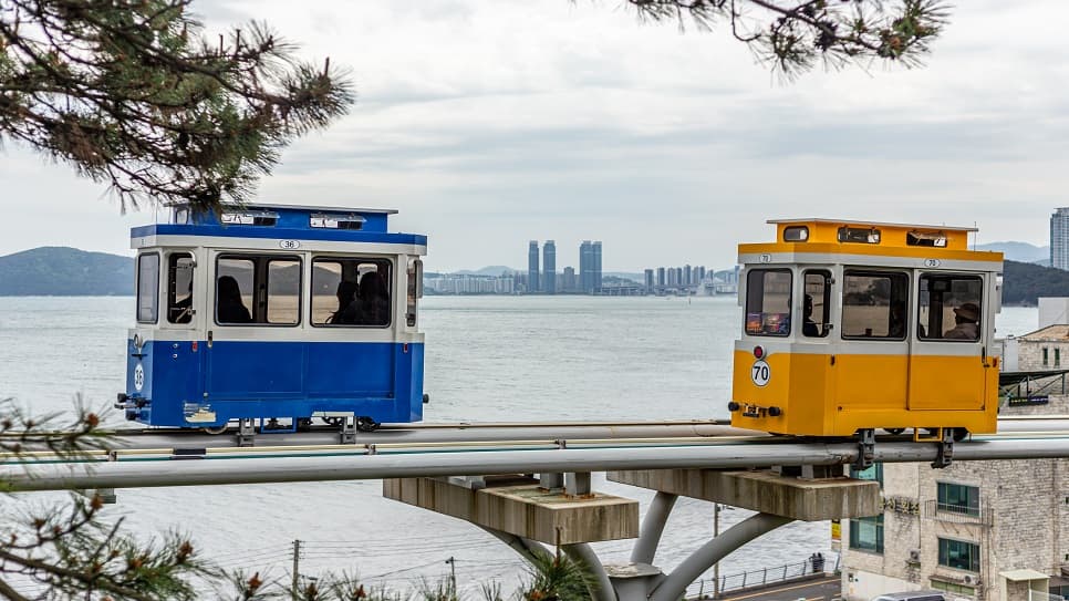 Trải nghiệm tàu ven biển Haeundae Blue Line Park