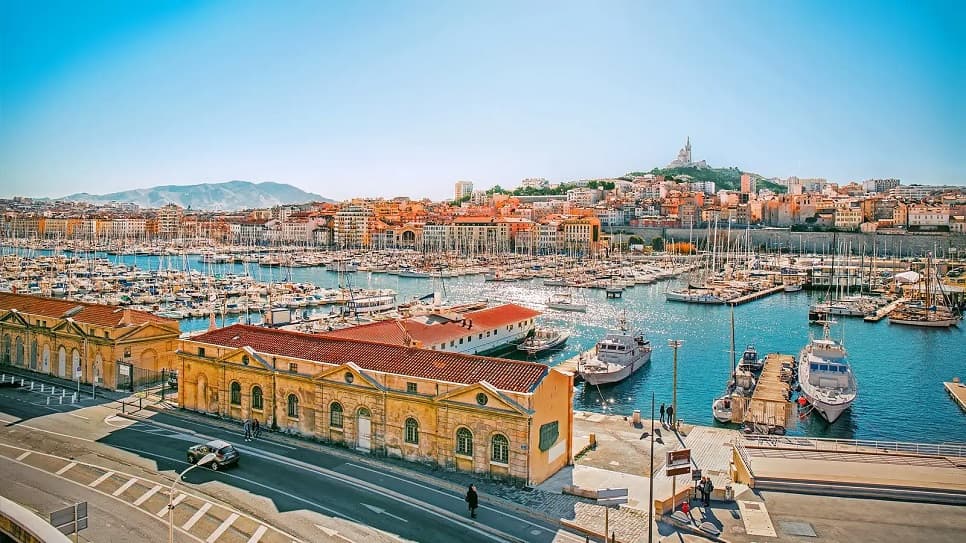 Cảng biển Vieux Port - Marseille